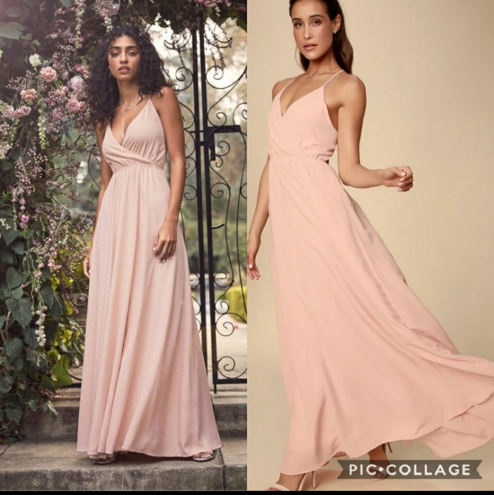 LULUS Everything's All Bright Blush Pink Dress